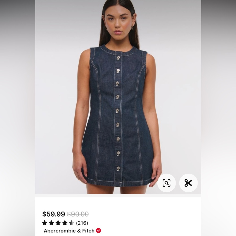 Abercrombie denim fall dress